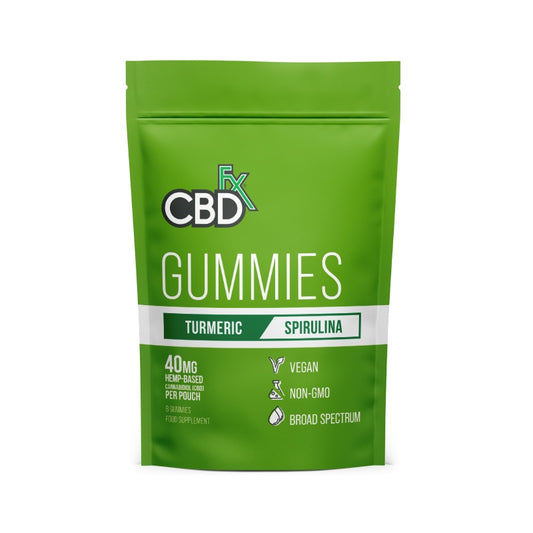 CBDfx Gummies - Turmeric & Spirulina (200mg - 8pc)